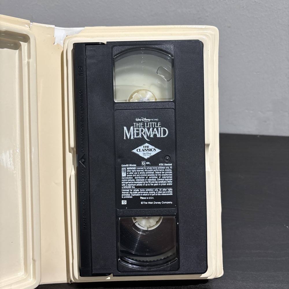 Disney The Little Mermaid (VHS, 1989) Banned Cover THE CLASSICS Black Diamond - Picture 8 of 10